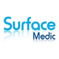 surface medic logo with blue reflection