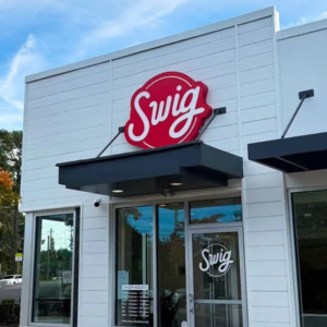 swig storefront with bold red sign