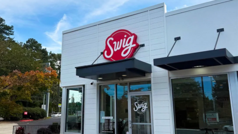 swig storefront with bold red sign