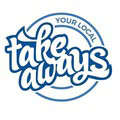 blue takeaway logo in circular badge