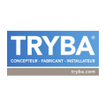 logo tryba bleu et blanc