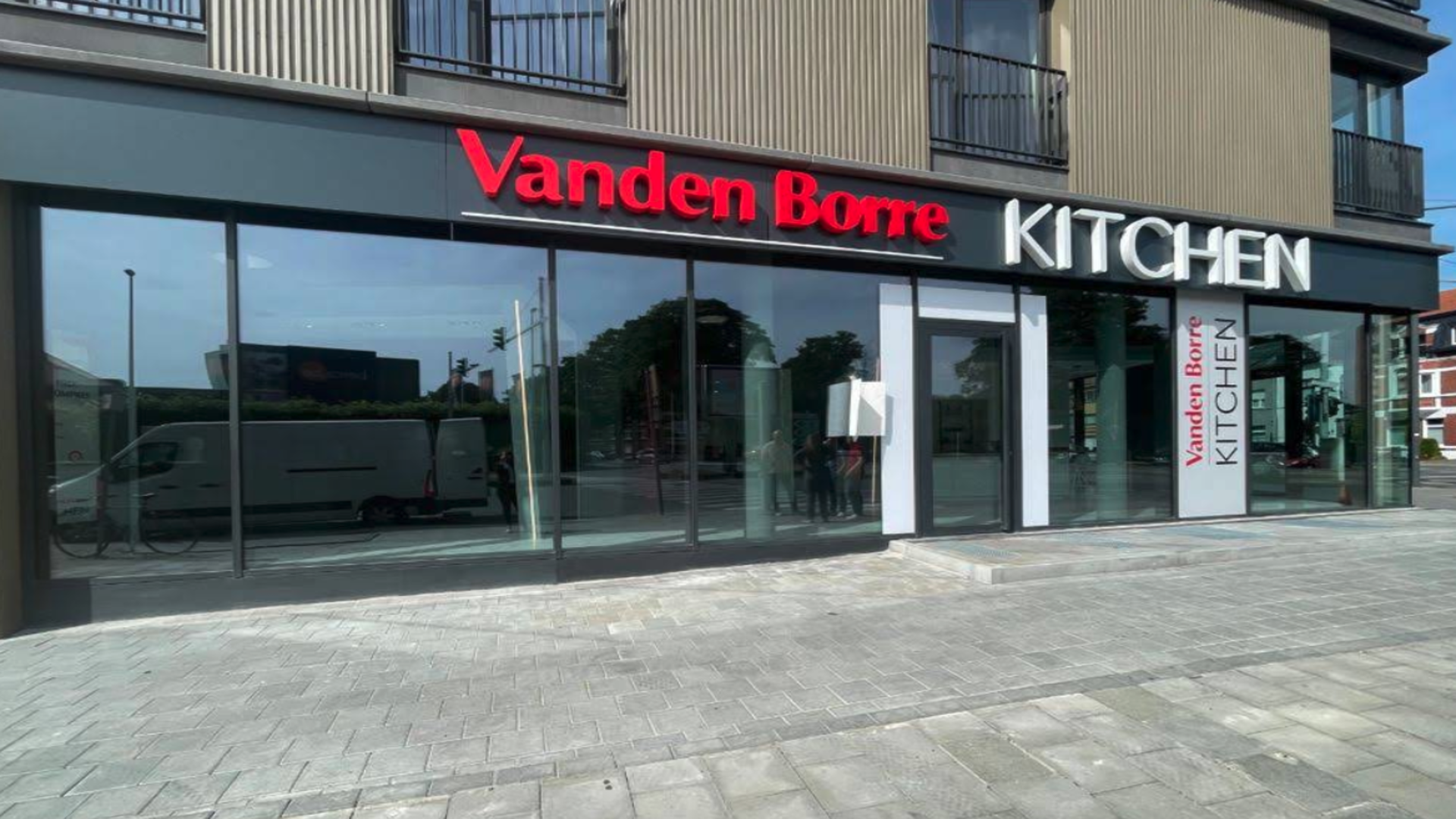 façade du magasin vanden borre kitchen