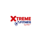 logo xtreme fitness gyms – czerwono niebieskie