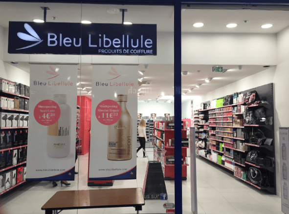 Franchise bleu libellule - devanture