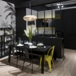 cuisine appartement verriere noire